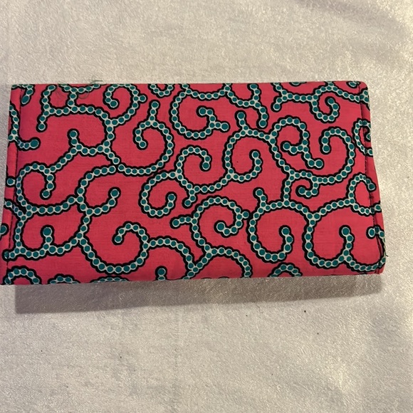 Custom print and leather clutch - Picture 2 of 5